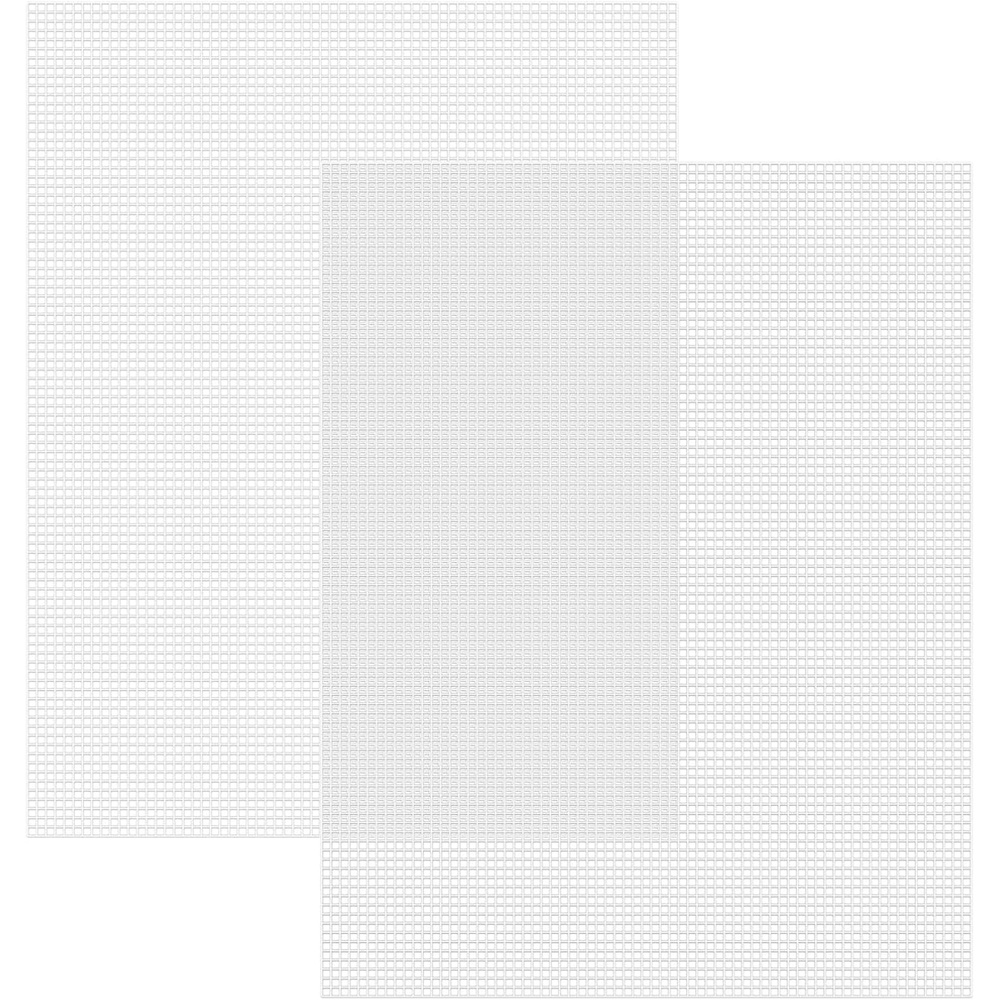 Caydo 2 Pieces 7 Count Plastic Mesh Canvas Sheets for Embroidery, Acrylic Yarn Crafting, Knit Crochet Projects and Make Aquarium Dividers (10.5 X 13.5 Inch)(Clear White – 2pcs)