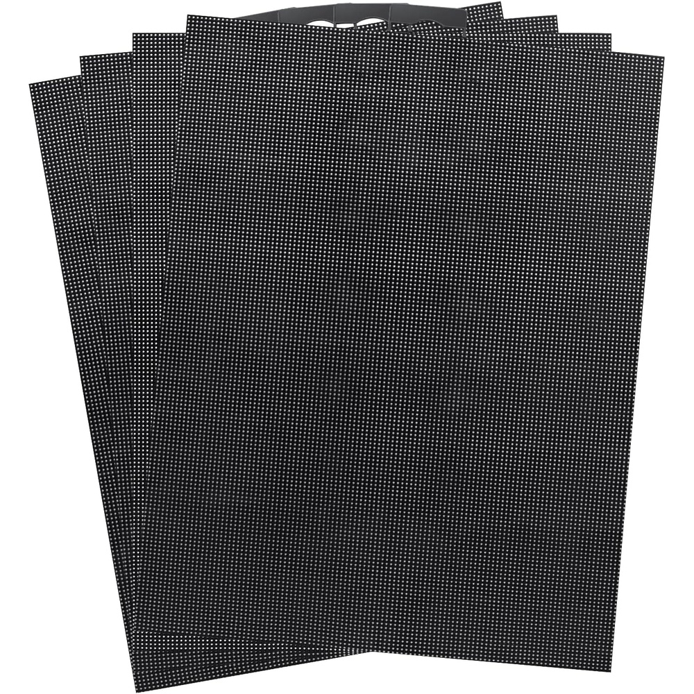 Caydo 4 Pieces 14 Count Plastic Mesh Canvas Sheet 14 CT Plastic Aida for Cross Stitch, Making Jewelry Organizer and 3D Models (11 inch x 8 Inch)