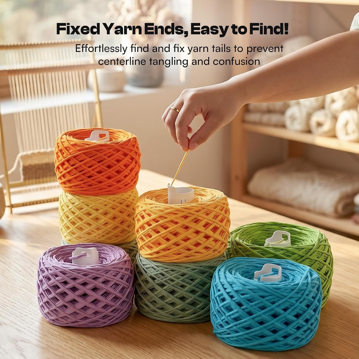 Caydo Electric Yarn Winder, Automatic Yarn Cake Winder with Dual Tension Spring Stepless Speed, Compact 7oz Portable Yarn Winder for Crocheting, Ideal Gift for Crochet & Knitting Lovers(Light Purple)(Yarn Ball Tube)