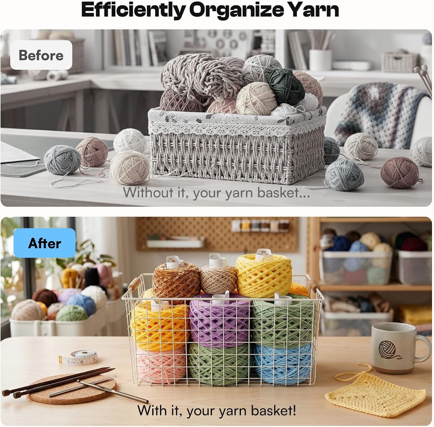 Caydo Electric Yarn Winder, Automatic Yarn Cake Winder with Dual Tension Spring Stepless Speed, Compact 7oz Portable Yarn Winder for Crocheting, Ideal Gift for Crochet & Knitting Lovers(Light Purple)(Yarn Ball Tube)
