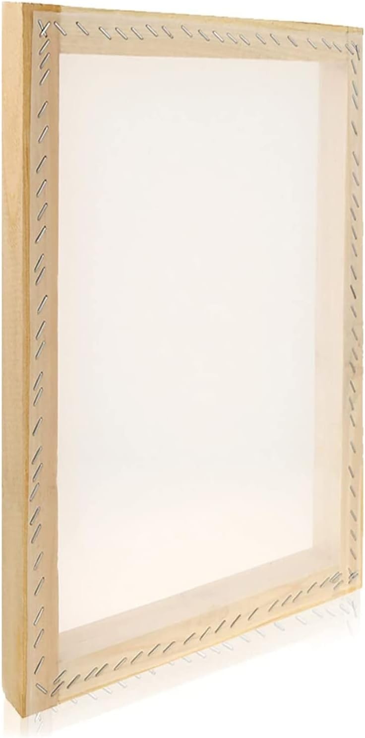 Caydo 3 Pieces 3 Size Wood Silk Screen Printing Frame with Mesh for Screen Printing, 10 x 14 Inch, 8.2 x 12.2 Inch, 6.7 x 10.6 Inch