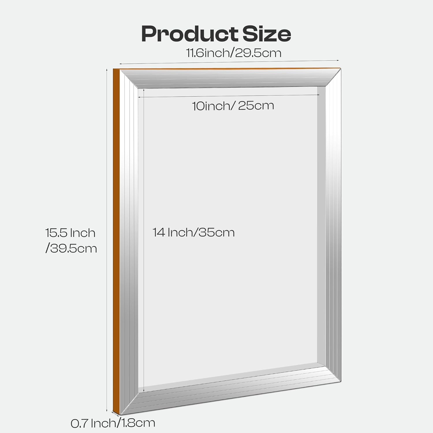 Caydo 6 Pieces 20 x 24 Inch Aluminum Silk Screen Printing Frames with 160 White Mesh for Screen Printing(10 x 14 Inch)