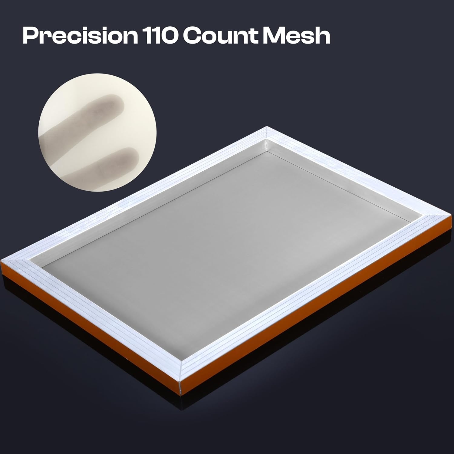 Caydo 6 Pieces 20 x 24 Inch Aluminum Silk Screen Printing Frames with 160 White Mesh for Screen Printing(10 x 14 Inch)