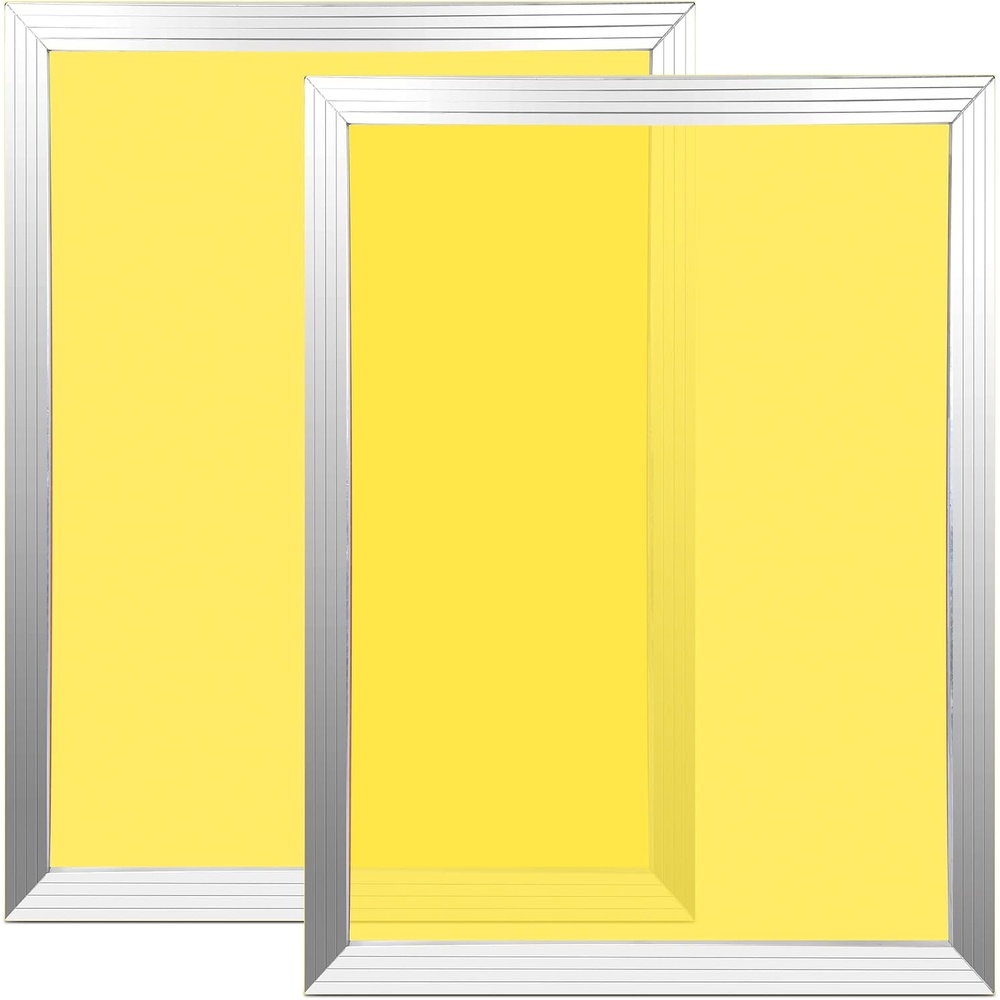 Caydo 2 Piece 10 x 14 Inch Aluminum Silk Screen Printing Frames with 110 White Mesh for Screen Printing(230 Mesh)