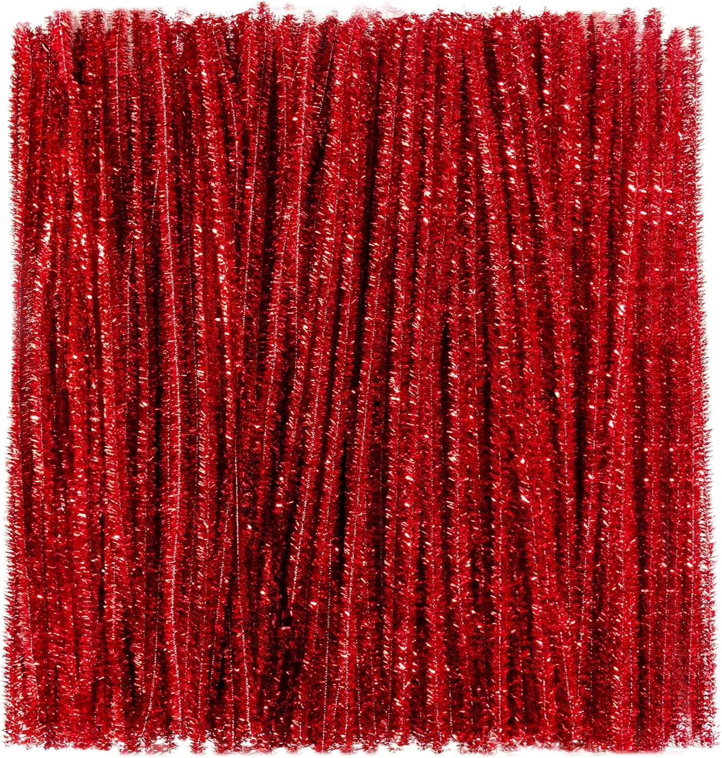 Caydo 200 Pieces Halloween Pipe Cleaners with 100PCS Wiggle Eyes, 8 Colors(Glitter Red and Green)