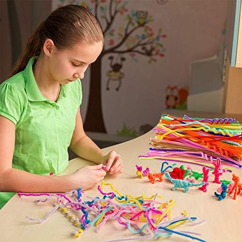 Caydo 320 Pieces Halloween Pipe Cleaners 6mm x 12inch, 4 Colors(27 Colors)
