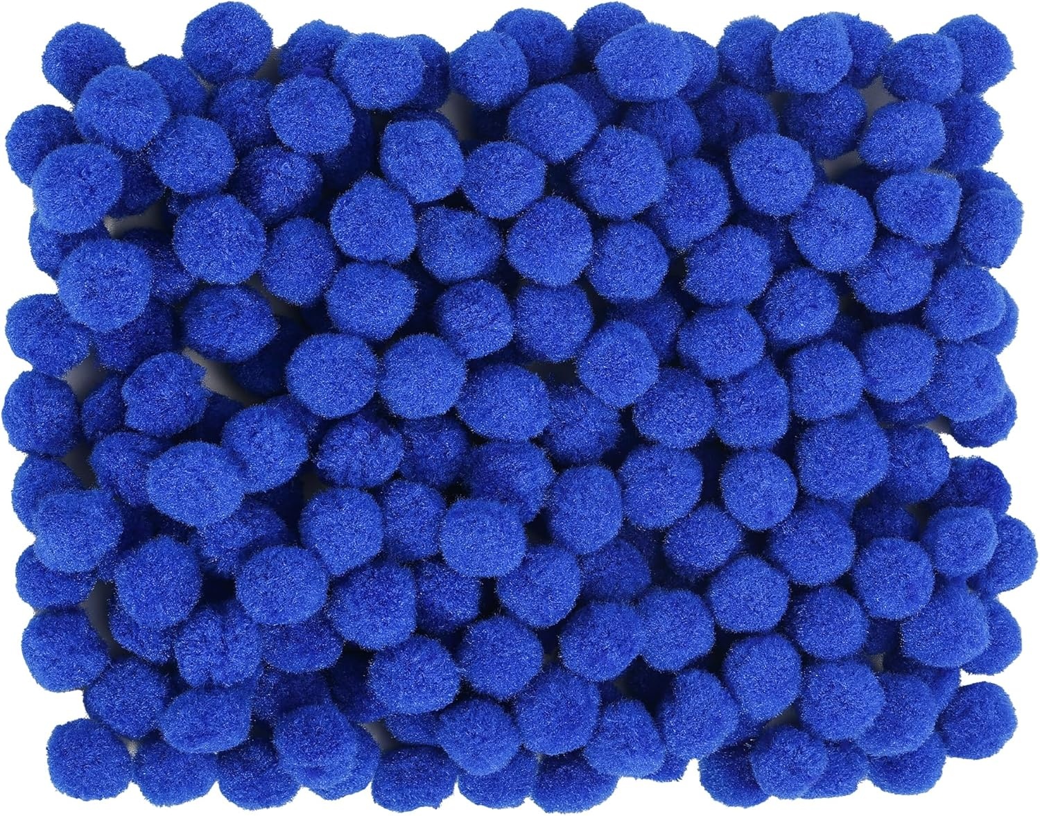 Caydo 300PCS Black Pom Poms with 100PCS Wiggle Eyes, 1 Inch Pom Pom Balls for Kids Art and Craft Projects Making and Classroom Craft Activities(Dark Blue)