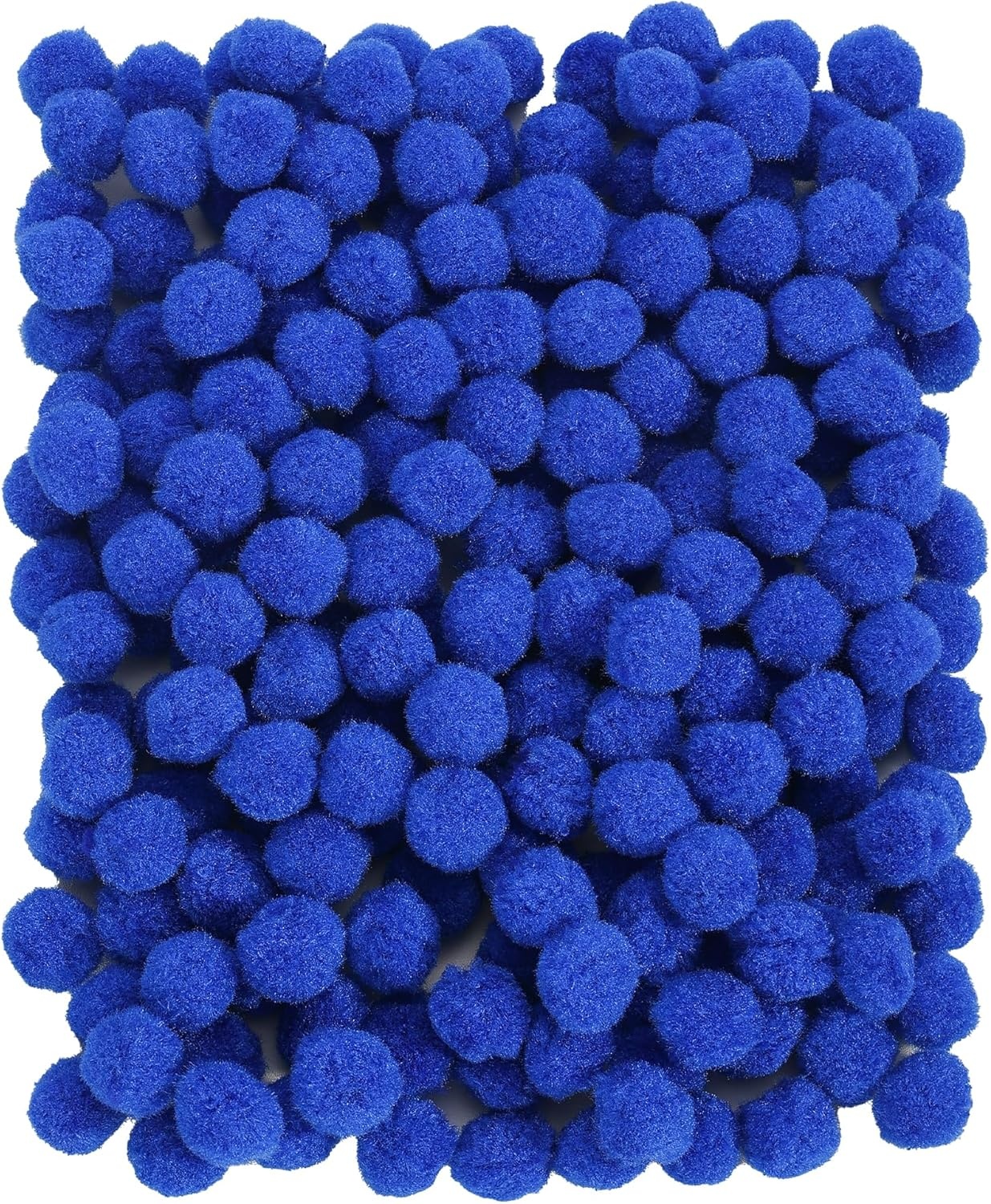 Caydo 300PCS Black Pom Poms with 100PCS Wiggle Eyes, 1 Inch Pom Pom Balls for Kids Art and Craft Projects Making and Classroom Craft Activities(Dark Blue)