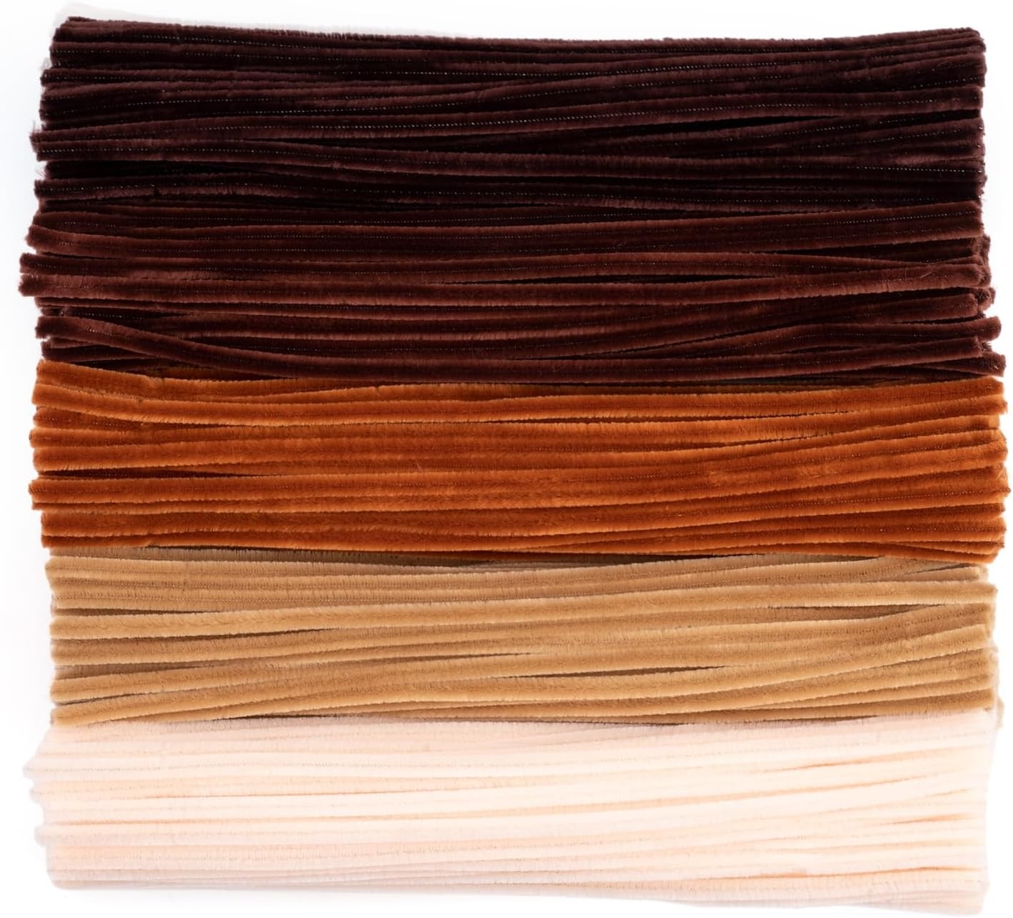 Caydo 500 Pieces Blue Flowers Pipe Cleaners, Craft Chenille Stems Bulk for DIY Art and Craft Projects Creative Gift and Home Decorations(Gradient Brown)