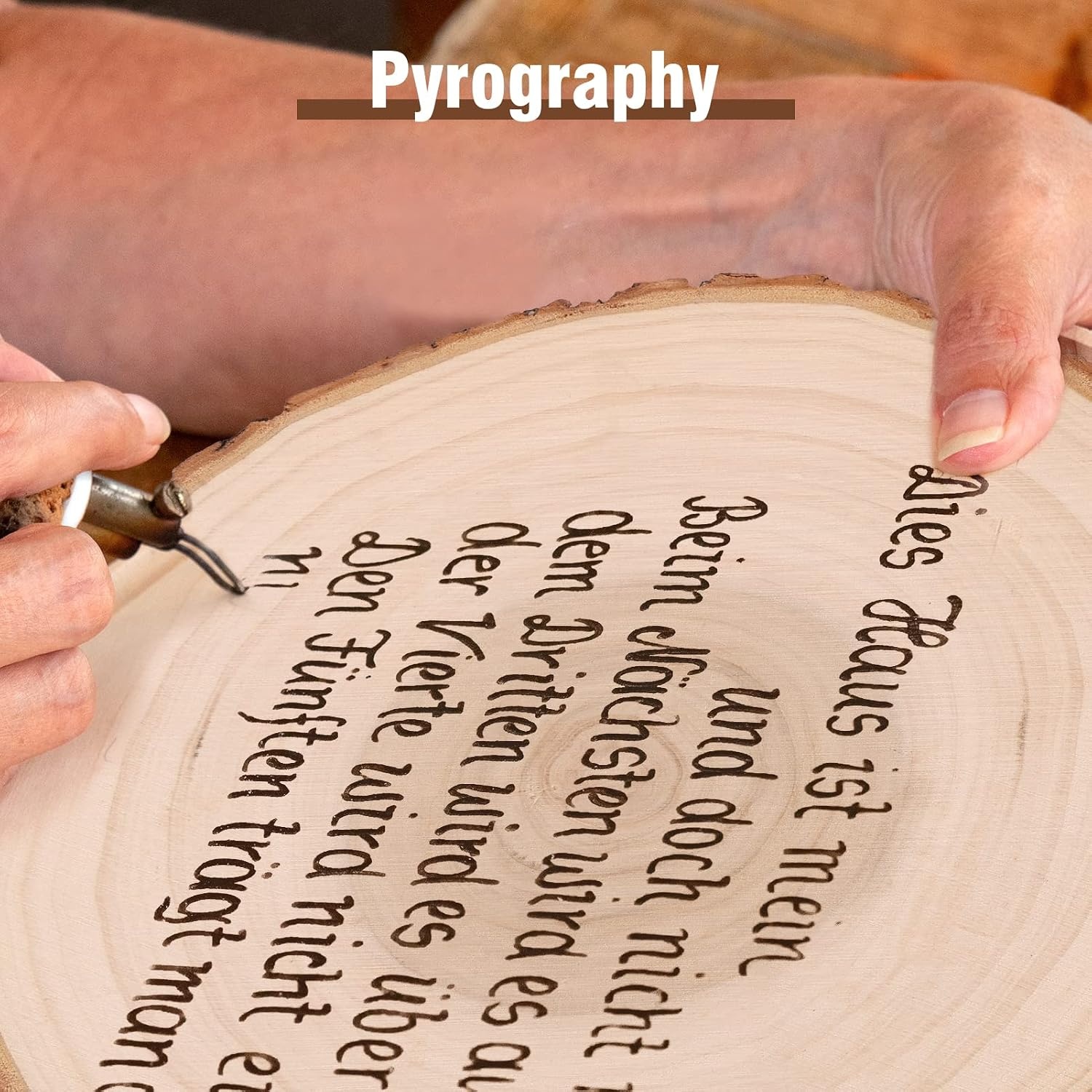 Caydo 7-8 Inch Large Unfinished Wood Slices for Centerpieces, Wood Center Pieces Decoration for Table Signage Painting Wedding Party Decoration (8 PCS)