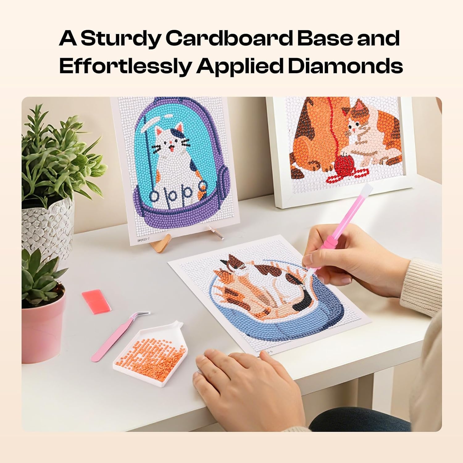 Caydo 12 Pack Sea Breeze Themed Diamond Painting Kits for Adults Full Drill 5D DIY Paint Gem Art A Relaxing Craft for Home Wall Decor(6x6inch)(Animal)