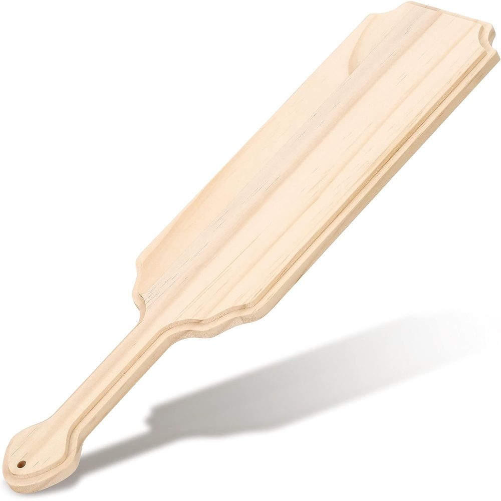 Caydo 15 Inch Unfinished Wooden Paddle, Greek Fraternity Paddle, Solid Pine Sorority Paddle for DIY Arts Decoration(15 Inch-Style B)