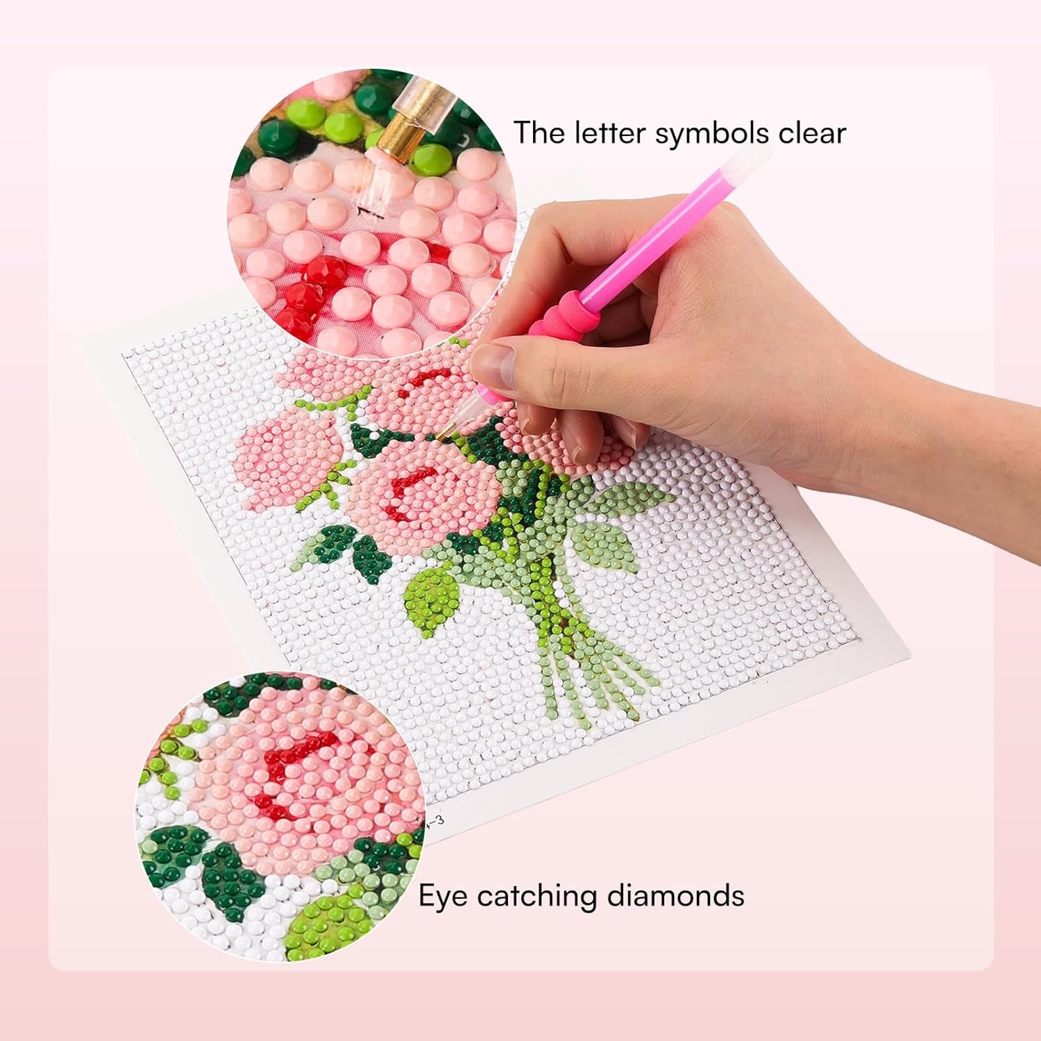 Caydo 12 Pack Sea Breeze Themed Diamond Painting Kits for Adults Full Drill 5D DIY Paint Gem Art A Relaxing Craft for Home Wall Decor(6x6inch)(Floral)
