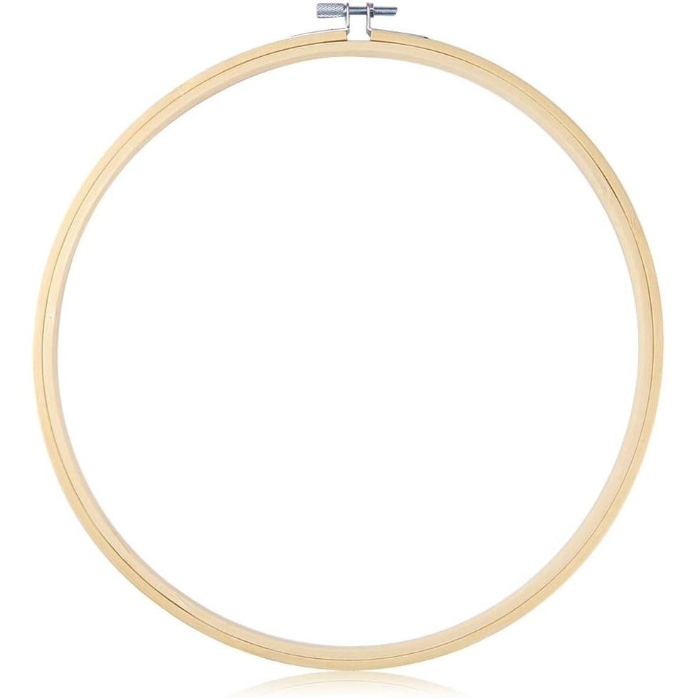 Caydo 12 Inch Embroidery Hoop Circle Cross Stitch Hoop Ring for Art Craft Handy Sewing