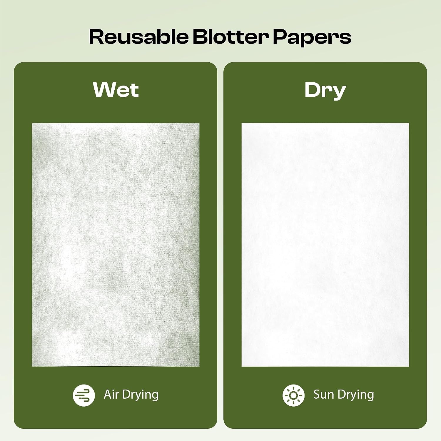 Caydo 20pcs Large 15 x 10 Inch Blotting Paper for Flower Press, Highly Absorbent and Reusable Blotter Papers for Pressing Flower & Herbarium, Herbs, Simply Cutting Blotter Sheets for Craft Supplies(11.8″ x 8.26″)