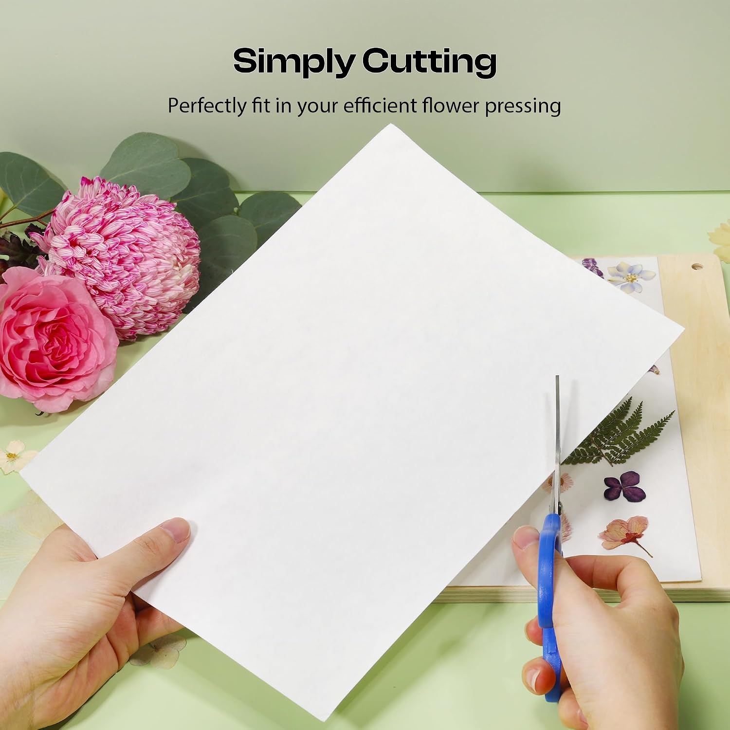 Caydo 20pcs Large 9.8″ x 7.8″ Blotting Paper for Flower Press Kit 8.3″x11.8″, Highly Absorbent&Reusable Blotter Papers for Flower Press & Herbarium, Simply Cutting Blotter Sheets for Craft Supplies(9.8″x7.8″ blotter papers for flower press)